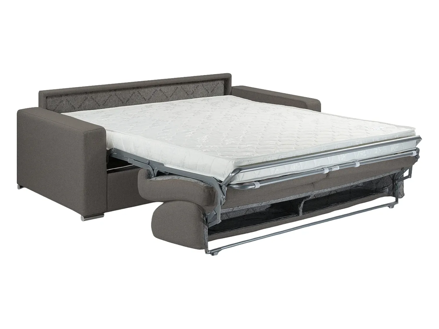 Best Vente-unique Sofá cama 3 lugares colchão de 14 cm tecido CALITO Azul
