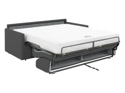 Vente-unique Sofá cama 3 lugares colchão de 18 cm tecido CALIFE^ Sofá