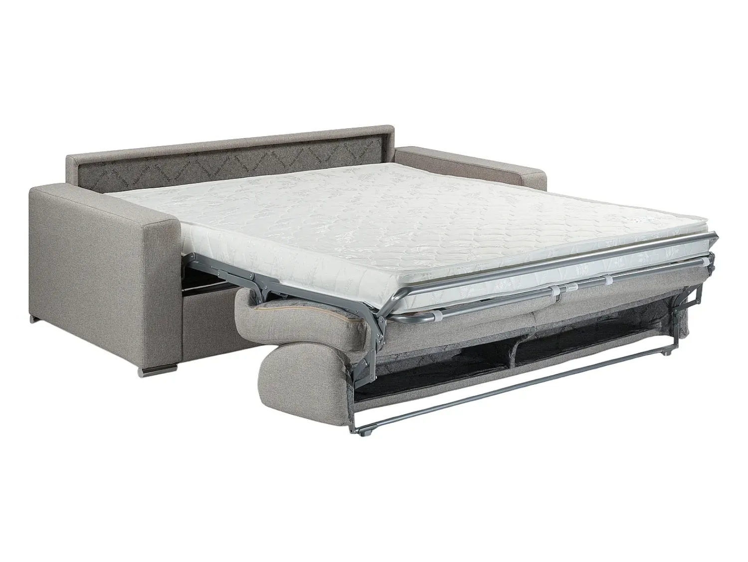 Sofá|Vente-unique Sofá cama 2 lugares colchão de 14 cm tecido CALITO Azul