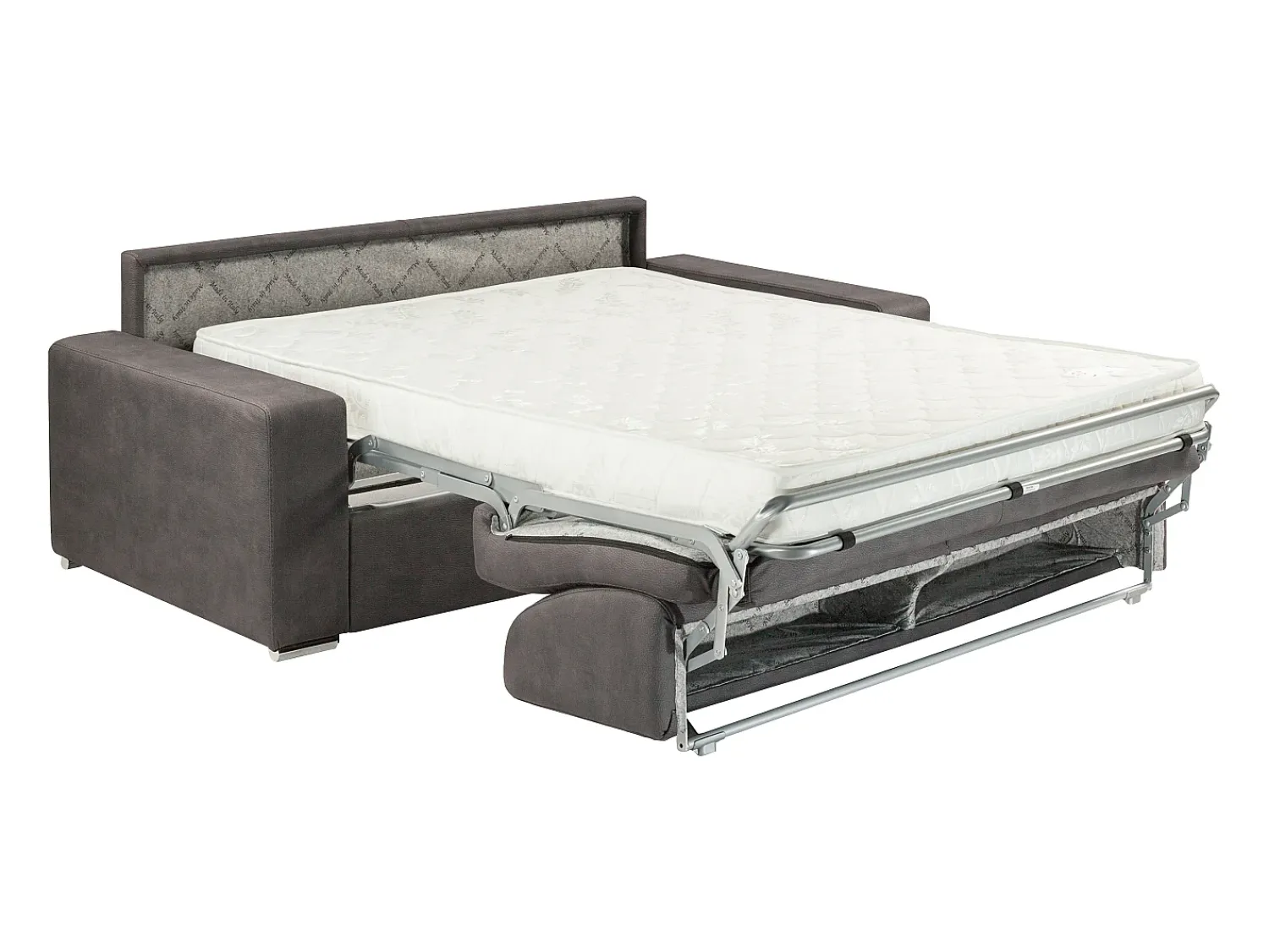 Vente-unique Sofá cama 3 lugares em tecido colchão de 14 cm EMIR^ Sofá