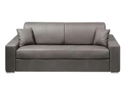 Outlet Vente-unique Sofá cama 4 lugares em tecido colchão de 18 cm EMIR Cinzento