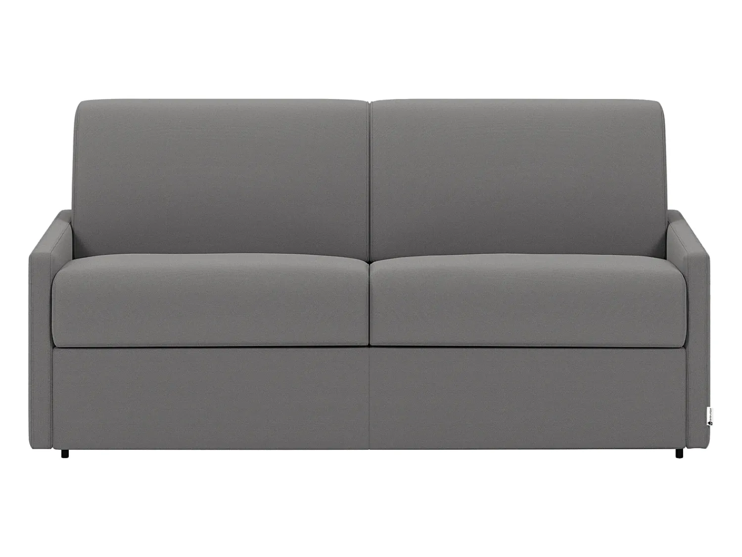 Discount Vente-unique Sofá cama 2 lugares rapidamente convertível 22 cm tecido cinzento CALIFE Cinzento claro