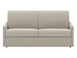 Best Vente-unique Sofá cama 2 lugares rapidamente convertível 18 cm tecido cinzento CALIFE Bege