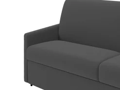 Vente-unique Sofá cama 4 lugares rapidamente convertível em tecido Cinza CALIFE^ Sofá