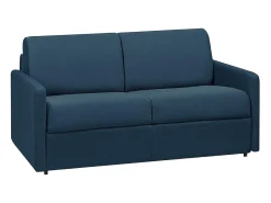 Vente-unique Sofá cama 2 lugares rapidamente convertível em tecido Cinza CALIFE^ Sofá