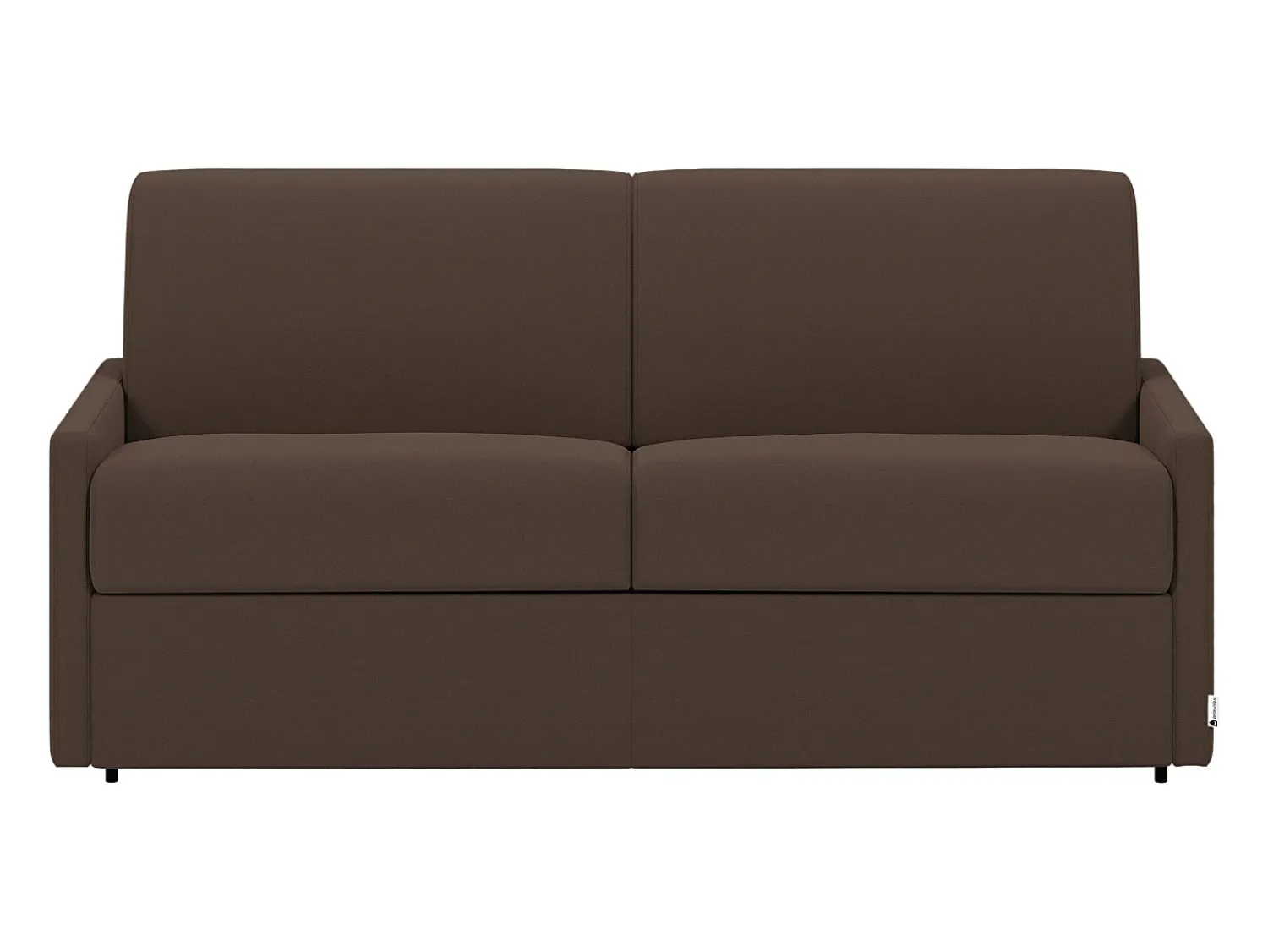 Vente-unique Sofá cama 2 lugares rapidamente convertível 22 cm tecido cinzento CALIFE^ Sofá