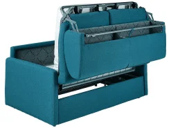 Vente-unique Sofá cama 2 lugares rapidamente convertível em tecido Cinza CALIFE^ Sofá