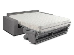 Clearance Vente-unique Sofá cama 2 lugares rapidamente convertível em tecido VIZIR Cinzento
