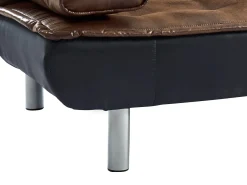 Vente-unique Sofá cama clic clac cor caramelo - MISHAN Castanho