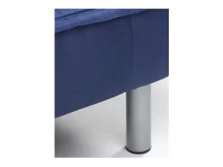 Vente-unique Sofá cama clic clac e cor azul MISHAN^ Sofá