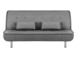 Sofá|Vente-unique Sofá cama clic clac e cor MISHAN Cinzento