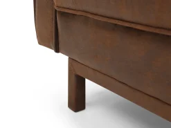 Sofá|Vente-unique Sofá cama clic clac em microfibra cor ELEANOR Castanho