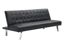 Sofá*Vente-unique Sofá cama clic clac em pele sintética - GUILLAUME Preto
