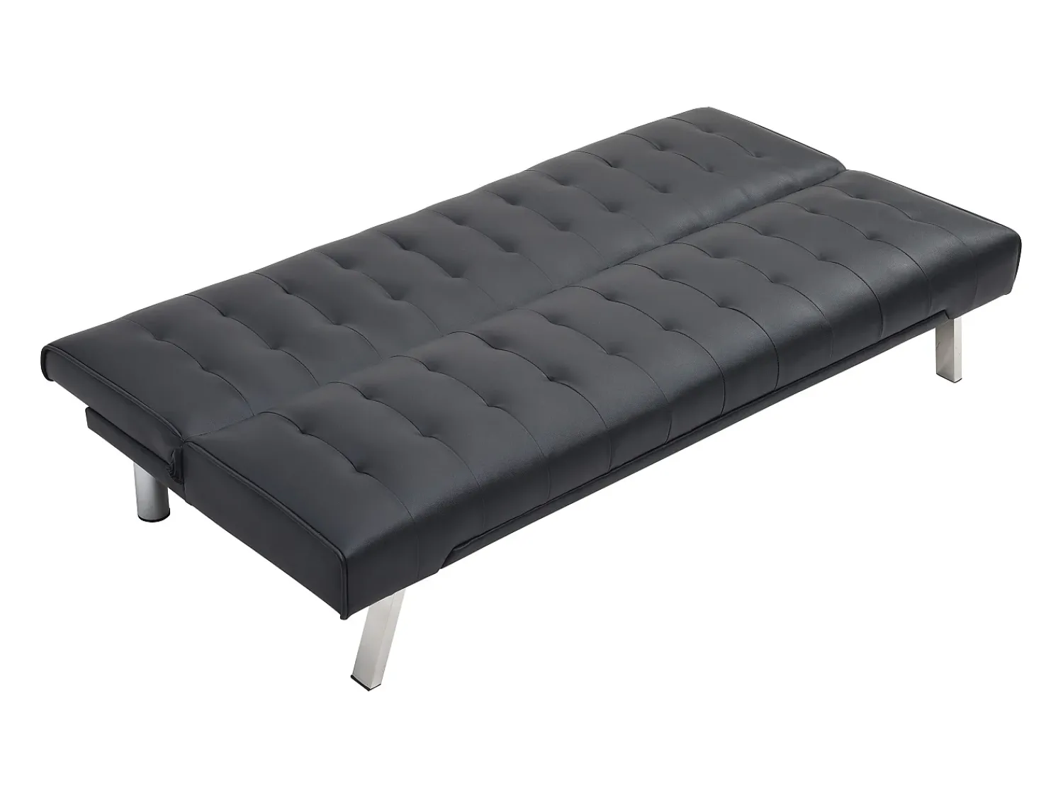 Sofá*Vente-unique Sofá cama clic clac em pele sintética - GUILLAUME Preto