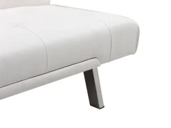 Sofá*Vente-unique Sofá cama clic clac em pele sintética - GUILLAUME Branco