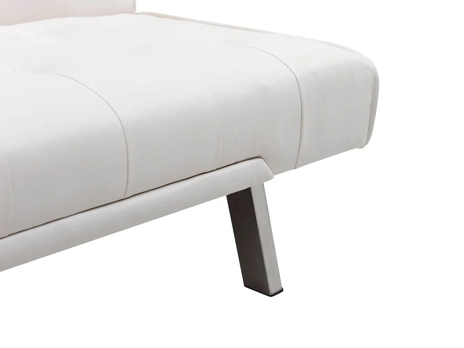 Sofá*Vente-unique Sofá cama clic clac em pele sintética - GUILLAUME Branco