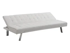 Sofá*Vente-unique Sofá cama clic clac em pele sintética - GUILLAUME Branco