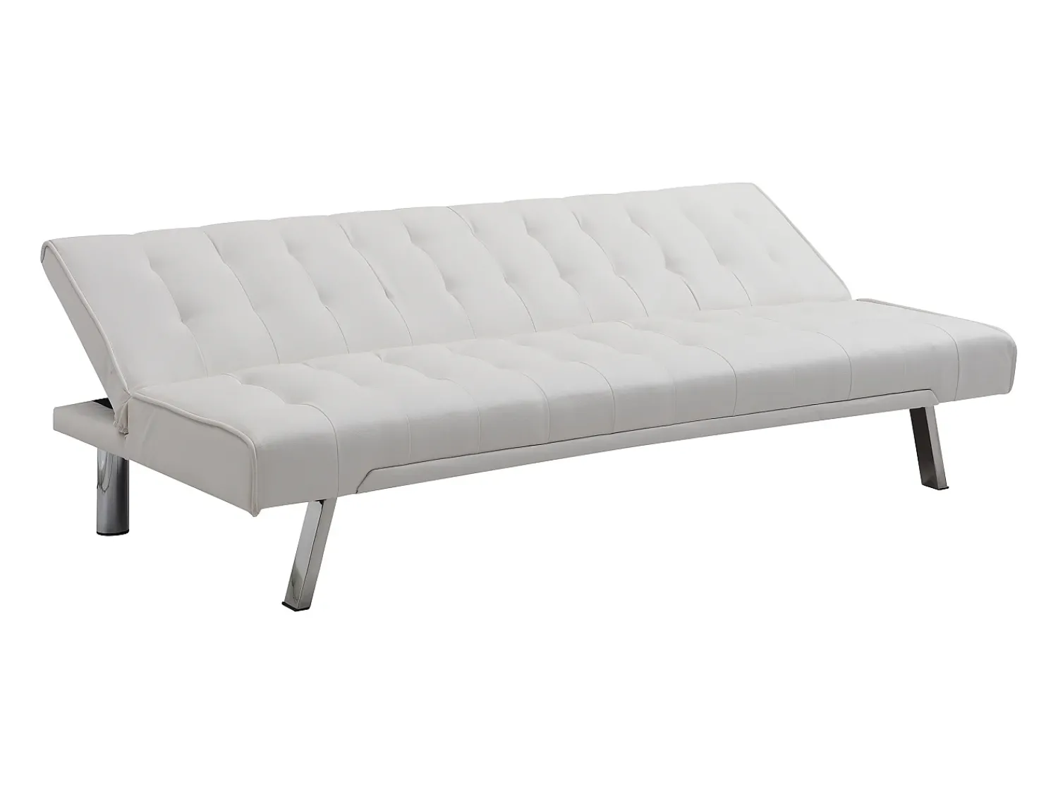 Sofá*Vente-unique Sofá cama clic clac em pele sintética - GUILLAUME Branco