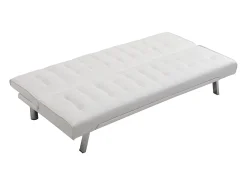 Sofá*Vente-unique Sofá cama clic clac em pele sintética - GUILLAUME Branco