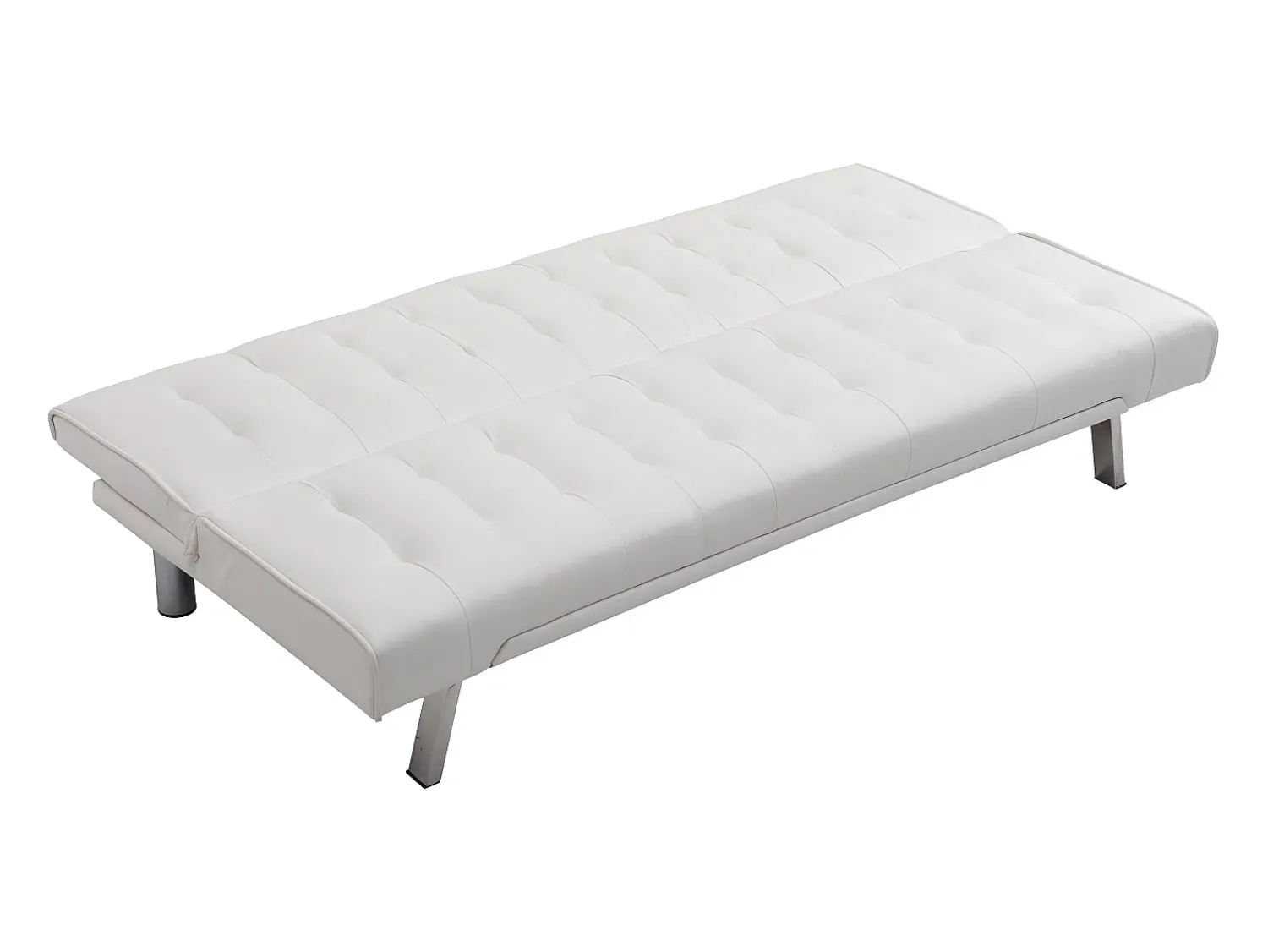 Sofá*Vente-unique Sofá cama clic clac em pele sintética - GUILLAUME Branco