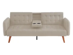 Concept-Usine Sofá Cama Conversível 3 Lugares com Mesa Central INVERNESS^ Sofá