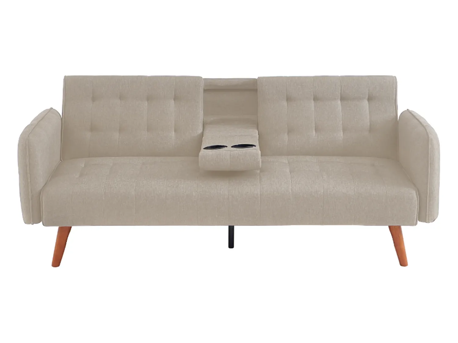 Concept-Usine Sofá Cama Conversível 3 Lugares com Mesa Central INVERNESS^ Sofá