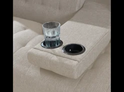 Concept-Usine Sofá Cama Conversível 3 Lugares com Mesa Central INVERNESS^ Sofá