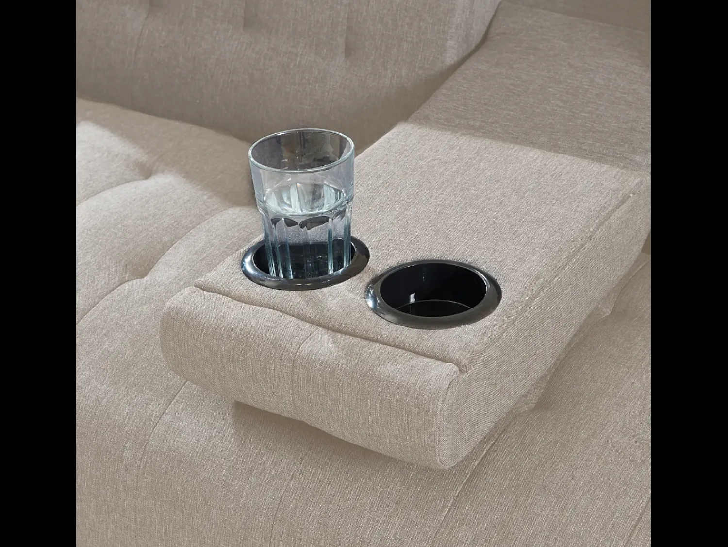 Concept-Usine Sofá Cama Conversível 3 Lugares com Mesa Central INVERNESS^ Sofá