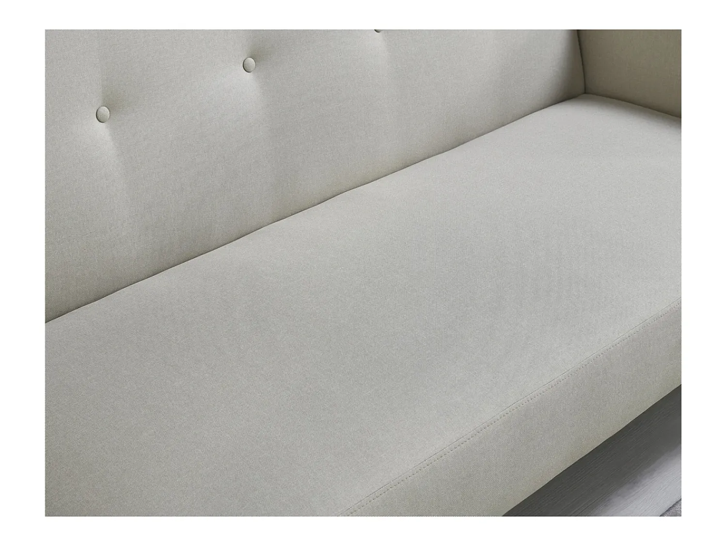 Sofá*Concept-Usine Sofá Cama Conversível Escandinavo 3 Lugares MALMO Veludo Azul Noite Bege