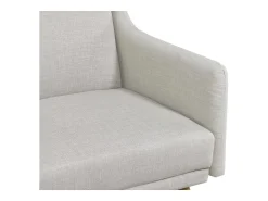 Sofá|Concept-Usine Sofá Cama Conversível Escandinavo Cinza Claro ESTER - Design Moderno, Conversível, 3 Lugares, Madeira Maciça, Fácil de Manter Cinzento