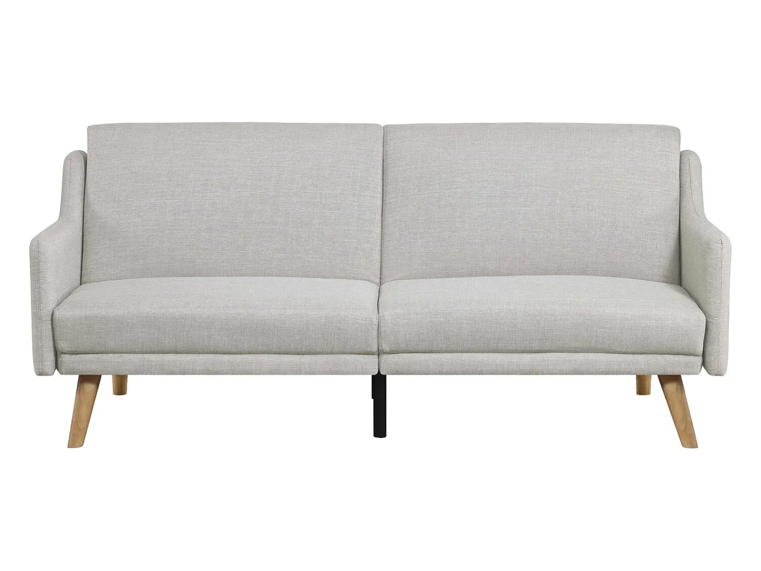 Sofá|Concept-Usine Sofá Cama Conversível Escandinavo Cinza Claro ESTER - Design Moderno, Conversível, 3 Lugares, Madeira Maciça, Fácil de Manter Cinzento