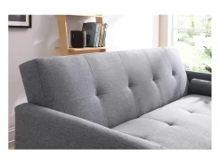 Concept-Usine Sofá Cama Conversível Escandinavo 3 Lugares Cinza WOODEN^ Sofá