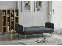 Hot Concept-Usine Sofá Cama Conversível Escandinavo 3 Lugares Cinza SOTCHI - Estilo Moderno e Tendência Cinzento