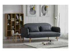 Hot Concept-Usine Sofá Cama Conversível Escandinavo 3 Lugares Cinza SOTCHI - Estilo Moderno e Tendência Cinzento