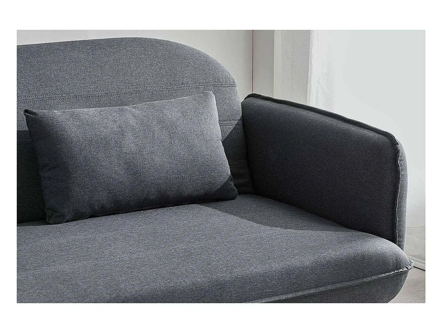 Hot Concept-Usine Sofá Cama Conversível Escandinavo 3 Lugares Cinza SOTCHI - Estilo Moderno e Tendência Cinzento