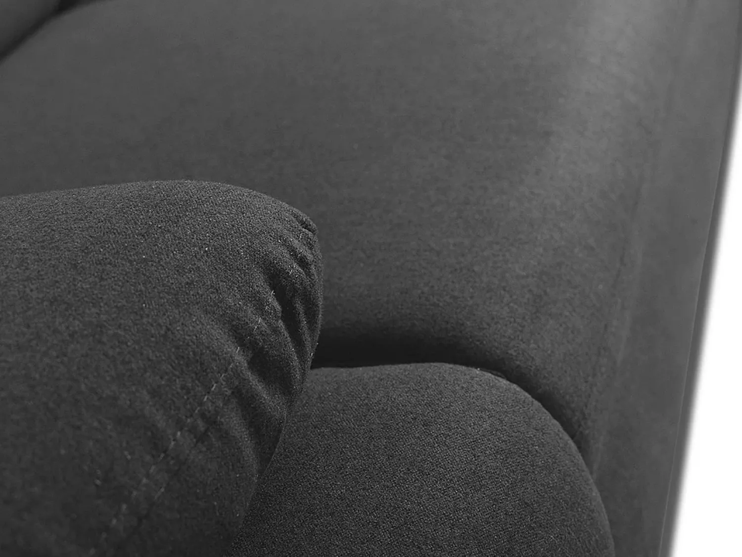 Sale Vente-unique Sofá cama de canto direito em tecido antracite PYLOS Cinza antracite