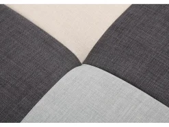 Hot Vente-unique Sofá cama de canto esquerdo em tecido cinzento ROMANE Cinzento claro / Cinza antracite