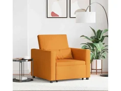 Outlet Sofá cama single Amarelo-escuro 90x165x87 cm tecido SHL521009 Amarelo mostarda