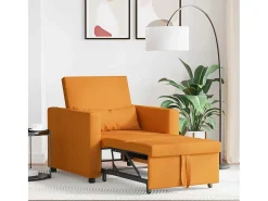 Outlet Sofá cama single Amarelo-escuro 90x165x87 cm tecido SHL521009 Amarelo mostarda