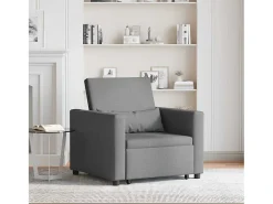Poltrona* Sofá cama single Cinzento escuro 90x165x87 cm tecido SHL988782 Cinza antracite