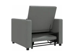 Poltrona* Sofá cama single Cinzento escuro 90x165x87 cm tecido SHL988782 Cinza antracite