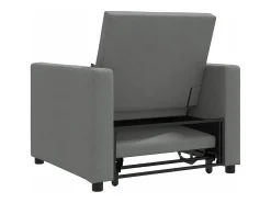 Poltrona* Sofá cama single Cinzento escuro 90x165x87 cm tecido SHL988782 Cinza antracite