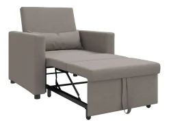 New Sofá cama single Cinzento-acastanhado 90x165x87 cm tecido SHL546617 Taupe