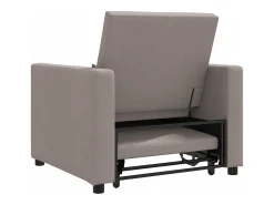 New Sofá cama single Cinzento-acastanhado 90x165x87 cm tecido SHL546617 Taupe