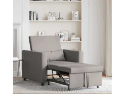 New Sofá cama single Cinzento-acastanhado 90x165x87 cm tecido SHL546617 Taupe