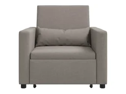 New Sofá cama single Cinzento-acastanhado 90x165x87 cm tecido SHL546617 Taupe