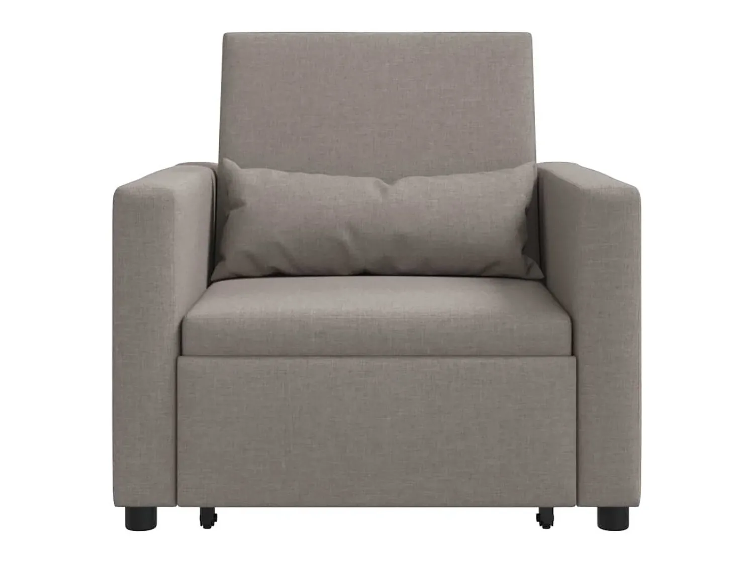 New Sofá cama single Cinzento-acastanhado 90x165x87 cm tecido SHL546617 Taupe