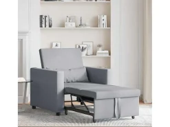 Outlet Sofá cama single Cinzento-claro 90x165x87 cm tecido SHL206923 Cinzento claro