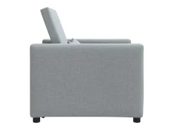 Outlet Sofá cama single Cinzento-claro 90x165x87 cm tecido SHL206923 Cinzento claro