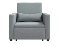 Outlet Sofá cama single Cinzento-claro 90x165x87 cm tecido SHL206923 Cinzento claro